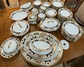 Noritake Large  Ornate China Set With Platters 