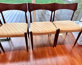 Eight Rosewood Chairs by Bernhart Pedersen