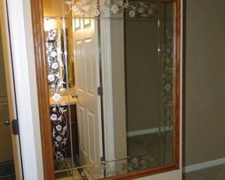 Large decorative wall mirror