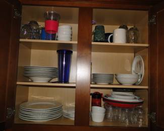 Cups, plates, and serving pieces