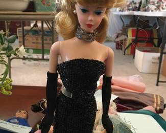 Vintage Barbie with the famous strapless sequin gown!  