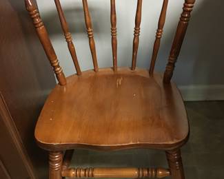 Tell City Hard Rock Maple Chairs...6 to match table.  Sold as a set.