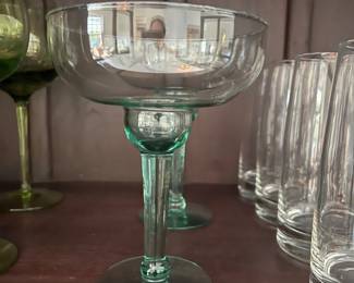 2 margarita glasses