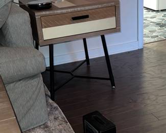 Coastal contemporary end table  