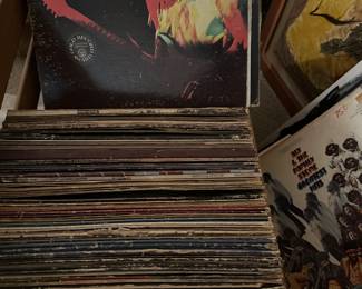 Lots of vinyl records rock