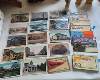 Many vintage postcards have plastic sleeve covers 