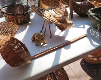 Unique fly and frog wicker