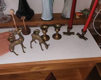 Unique brass candle sticks