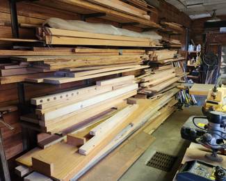 Red oak and Pine boards