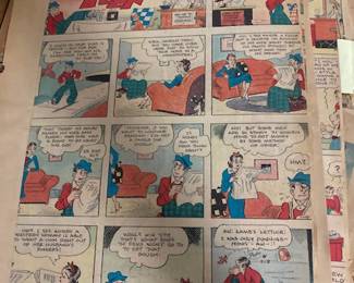 ENORMOUS AMOUNT OF ANTIQUE/VINTAGE FULL PAGE CARTOONS.