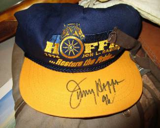 Signed Jimmy hoffa hat