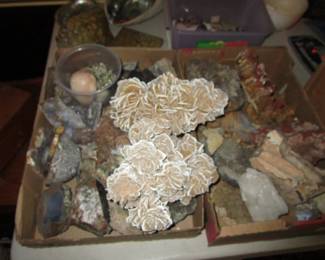 Rocks, shells, crystals