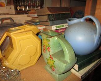 Vintage pottery pitchers