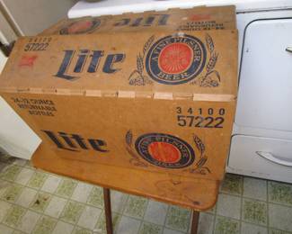 Tons of old beer boxes