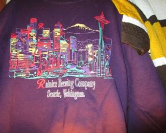 Vintage Rainier beer sweatshirt new/old stock/tags