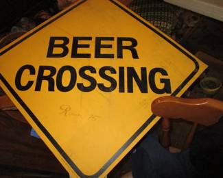 1978 Beer crossing sign