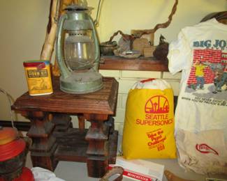 Witco small table, lanterns and more