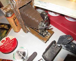 Vintage camera and collectibles