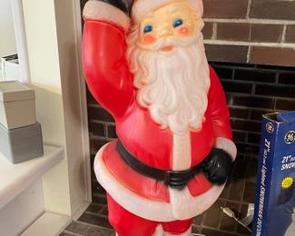 About 40" tall Blow Mold Santa