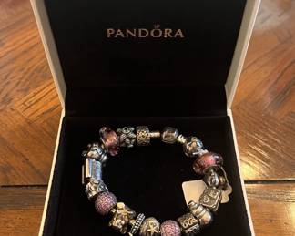 Pandora multi charm bracelet