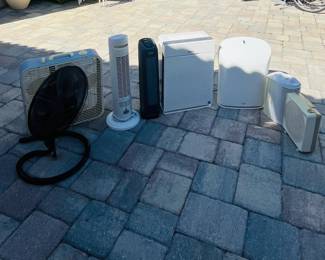 Variety of fans and air purifiers