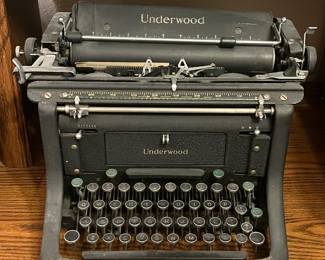                                     Underwood typewriter