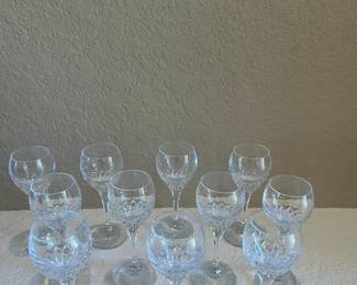                      11 Waterford "Alana" cordial glasses