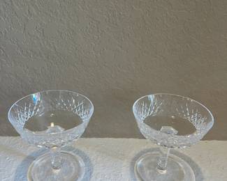 2 Waterford "Alana" champagne glasses