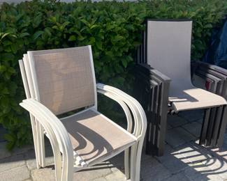 Outdoor Sunbrella chairs