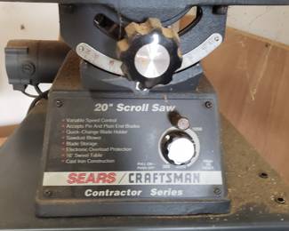 Craftsman 20" scroll saw...contractor series