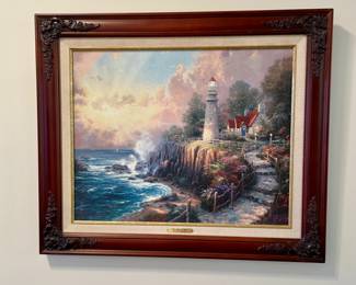  Thomas Kinkade “The Light of Peace” framed print