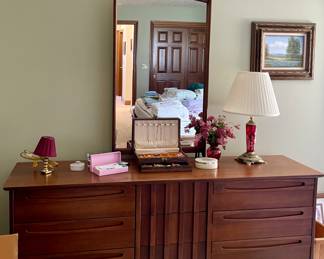 Mid Century dresser with mirror 