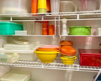 Large assortment of Tupperware
