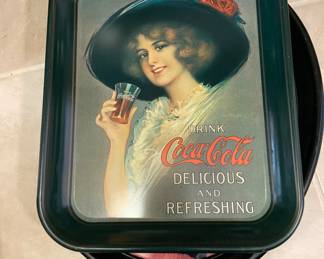 Coca Cola metal trays