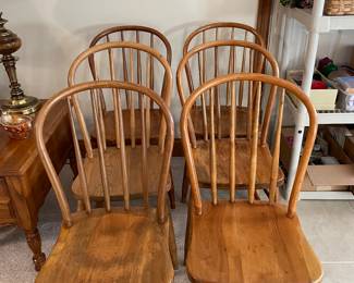 Antique spindle back chairs