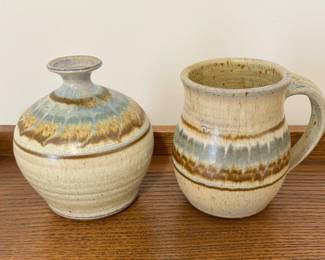 Mark Nafziger signed pottery