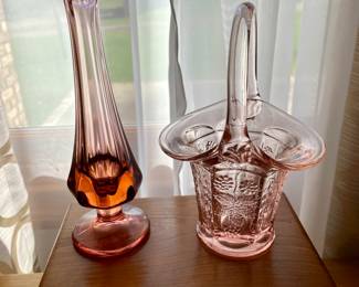 Fenton pink glass