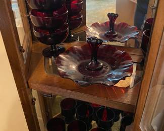 Vintage Royal  Ruby Red Glass,