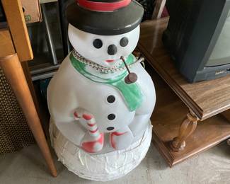 Vintage Frosty Snowman Blow Mold