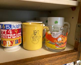 Vintage Mugs, Glassware