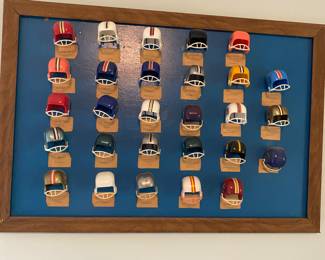 Vintage Football Plastic Mini Helmuts