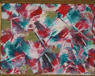 Maud Gatewood, oil on board