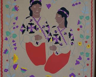 Carlos Merida, screen print