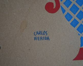 Carlos Merida, screen print