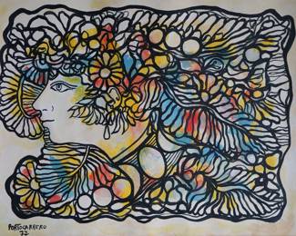 Rene Portocarrero, mixed media 