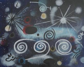 Gordon Onslow Ford,mixed media 