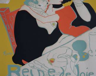 Henri De Toulouse Lautrec, signed on plate, screen print