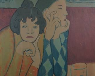 Pablo Picasso, signed on plate