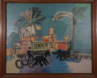 Raoul Dufy, real paint print