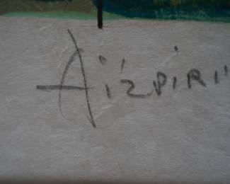 Paul Aizpiri, signed numbere print